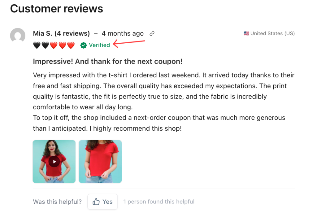 verified customers reviews