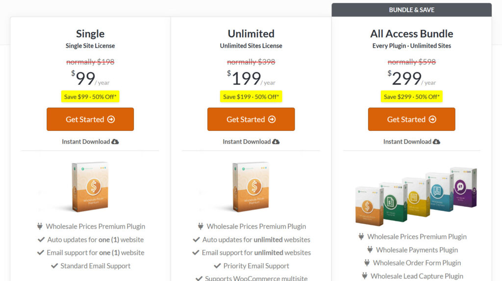 wholesale suite pricing
