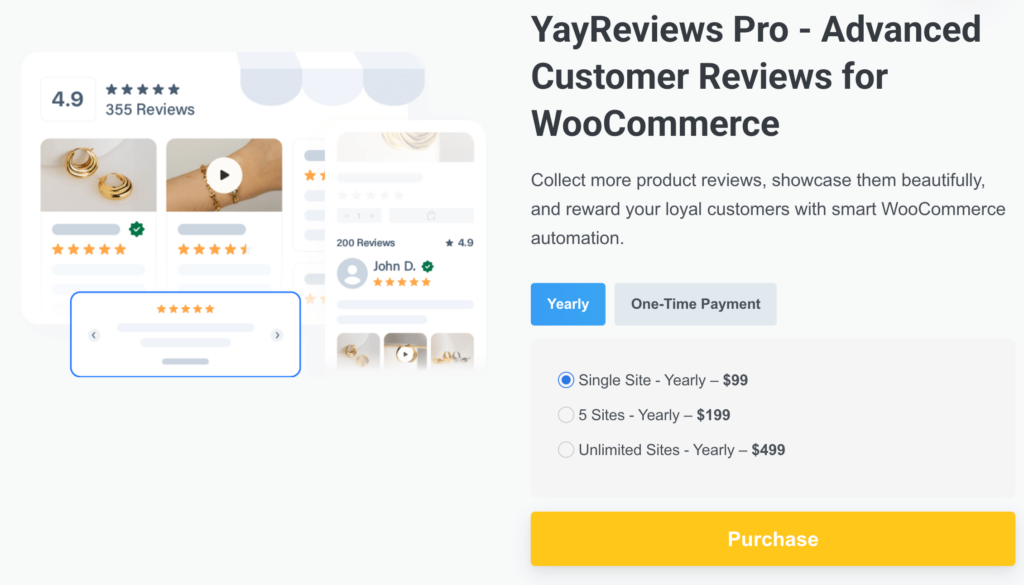 YayReviews Plugin for WooCommerce photo reviews